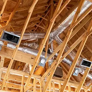 Photo of finished HVAC project